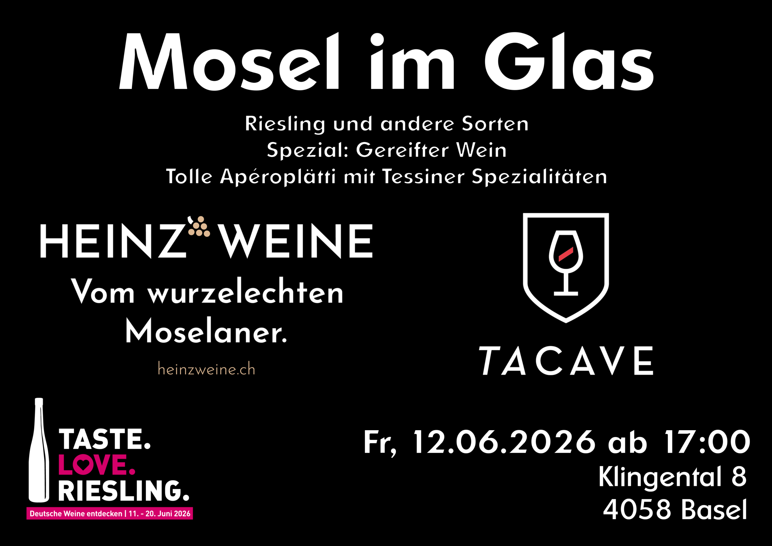 taste.love.riesling. am 12.06.2026 im Ta Cave
